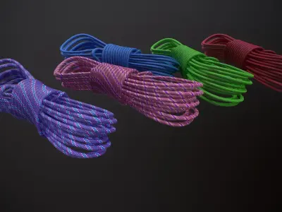 Rope Climbing Low-poly 3D model