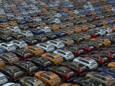 Generic SUV v22 Low-poly 3D model