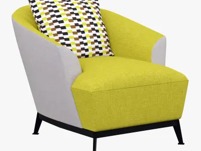 Roche Bobois Orlando Armchair 3D model