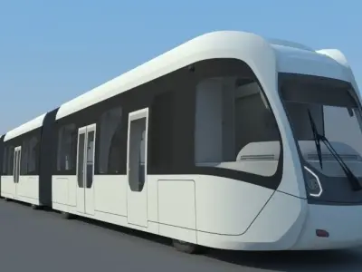  city tram 3D model