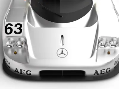 Mercedes Benz C9 GT 1987 Sauber Racing HQ 3d model 3D model