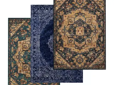 Rug Set 1219 3D model