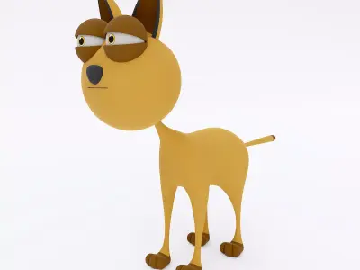 Cat cartoon animal 3d model  3D model