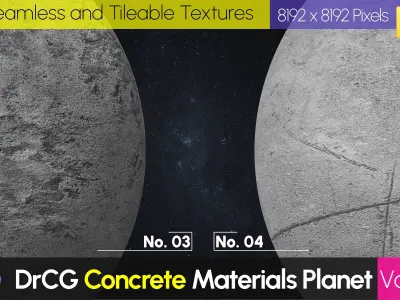 40 PBR Concrete Material 8K  Concrete Planet Vol 02 Texture