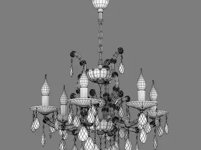 698065 ChampaBlu Osgona Chandelier 3D model