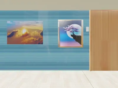 luxary bedroom Free 3D model