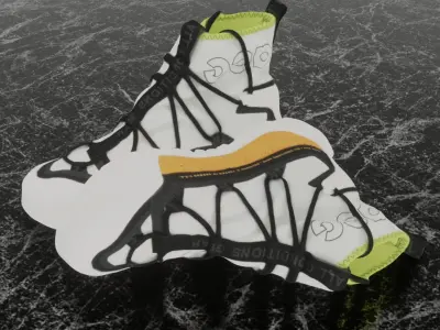 NIKE ACG TERRA ANTARKTIK SUMMIT CYBERPUNK WHITE 3D BOOTS Low-poly 3D model