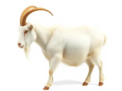 Mountain Goat 3D model pack Low-poly 3D model