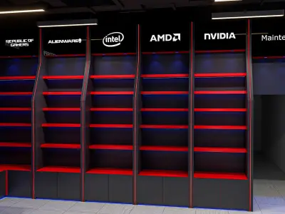  pc gaming store 3D model