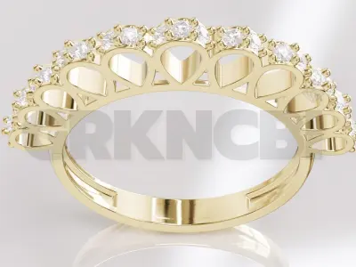 Jewelry Diamond Ring Model RG110 Free 3D print model