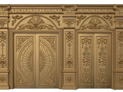 Royal Door 9 3D model
