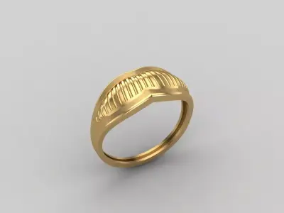 Women Ring Plain Ring Ready STL 3DM Models Womens Rings 3D print model 70