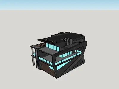 2 in 1 3D architectural models  3D model