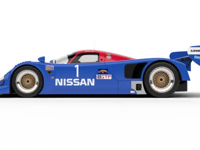 Nissan R90CK Le Mans Racing 1990 3d model 3D model