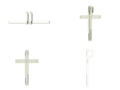 Pendant od 2 cross 3D print model