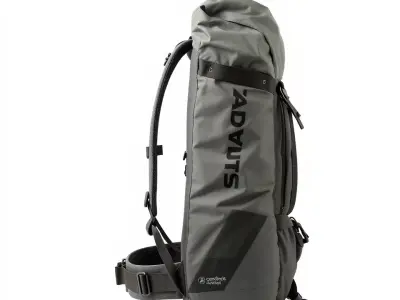 Gray Adventure Backpack model pack Low-poly 3D model