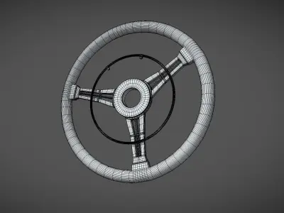 Steering Wheel Madmax Low-poly 3D model