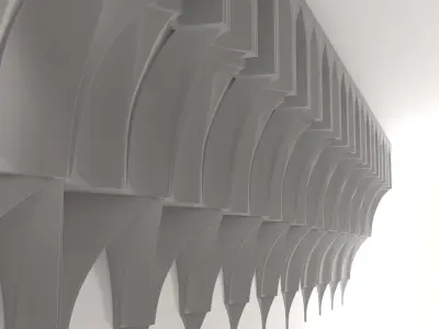 Muqarnas decoration Islamic architecture 3D model