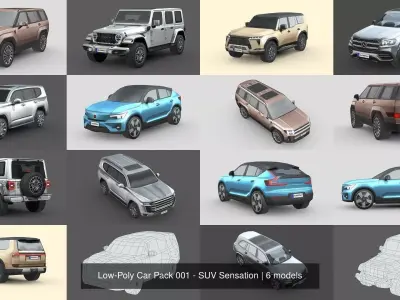 Low-Poly Car Pack 001 - SUV Sensation