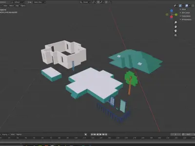 Lopwpoly House 10 Low-poly 3D model