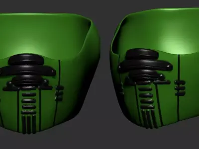 helmet high poly sculpt 3d printable  3D model 53