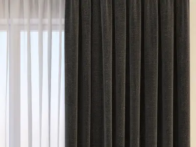 Set 27 Curtains 3D model