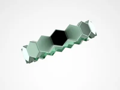 Hexagon Ring Free 3D print model