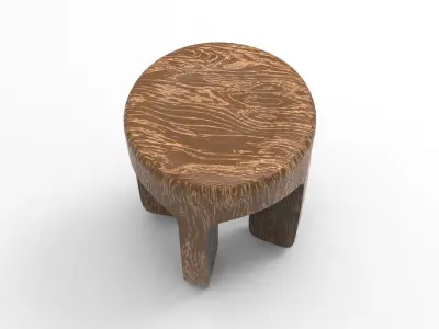 Kof Stool Low-poly 3D model