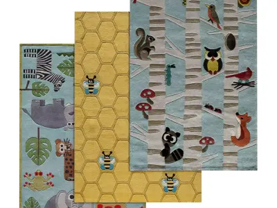Rug Set 1235 3D model