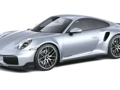 Porsche 911 Turbo S Coupe Aero 2026 3D model