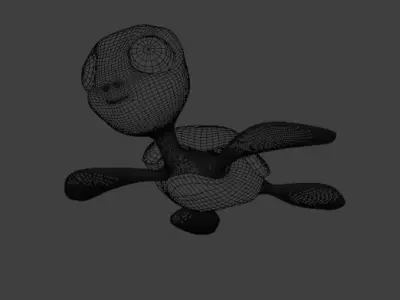 Turtle 3D Model  Stylized Rigged Low-poly 3D model
