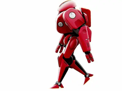 ANDROID IKAROUS Rigged for Unreal Engine - Unity - MIXAMO 3D model