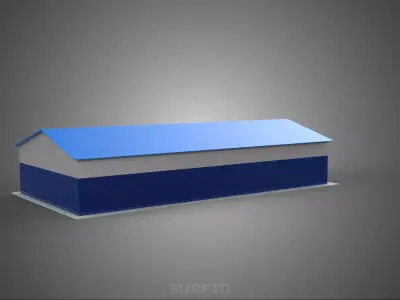 RACE TRACK PITSTOP LANE MOTORSPORT RACING PIT STOP GARAGE DOOR 3D model