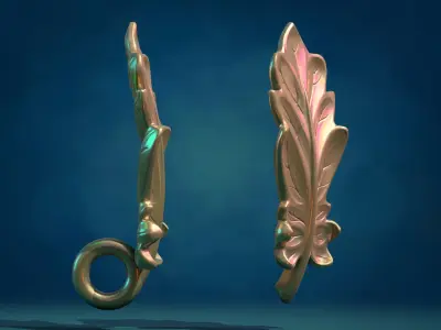 Daisy leaf 3D print model