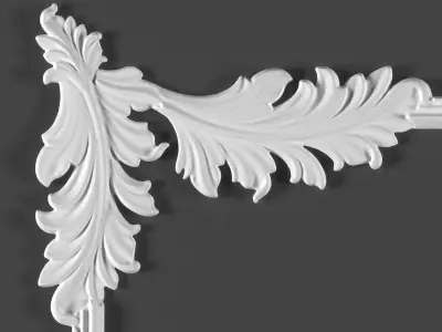 3 ornamental classic decoration frame  3d model kitbash vol 17  3D model