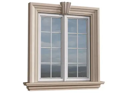 Classical frame Window 3D model