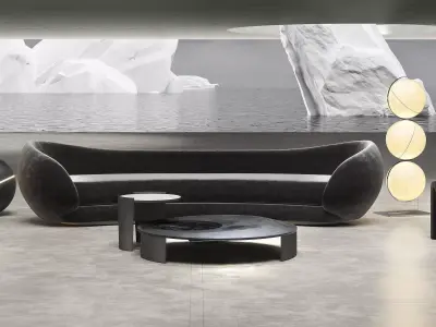 Surrealistic scene 3D model