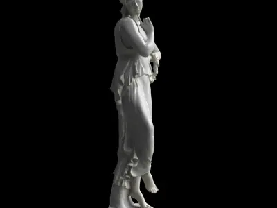 Statue - Roman Goddess - Flora 3D model
