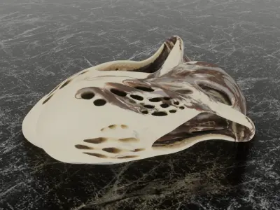 ADIDAS YEEZY FOAM RUNNER MX 350 3D SHOES Low-poly 3D model