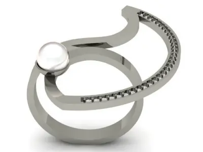 Minimalist and Stylish Silver Ring 2025  3D print model
