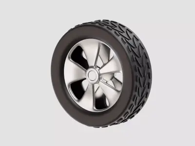 Tire car tire truck tire  Low-poly 3D model