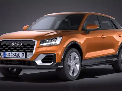 Audi Q2 2017 3D model