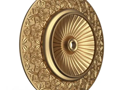 Ceiling Rosette 012 Low-poly 3D model