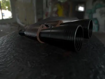 Classic Binocular Free 3D model