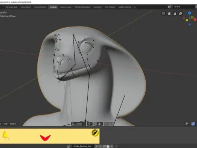 Anthro Snake 3D model