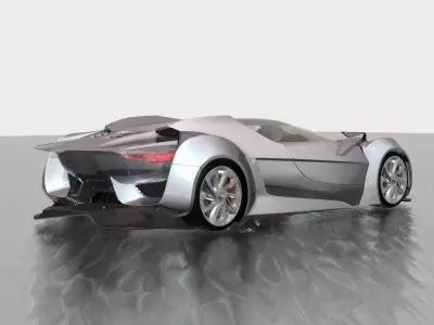 Citroen GT 3D model Low-poly 3D model