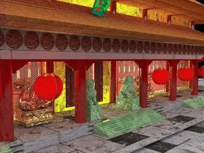 Chinese Forbidden City 3D model
