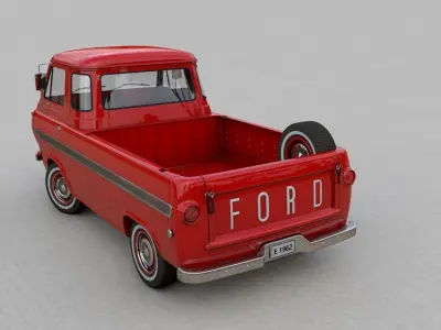 ECONOLINE E100 PICKUP 1962 3D model