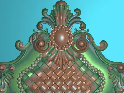 3d neoclassical door 3D print model