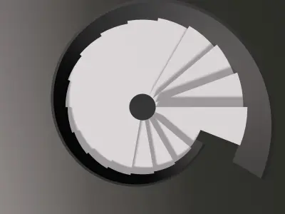 Spiral stair 2023-0001 3D model
